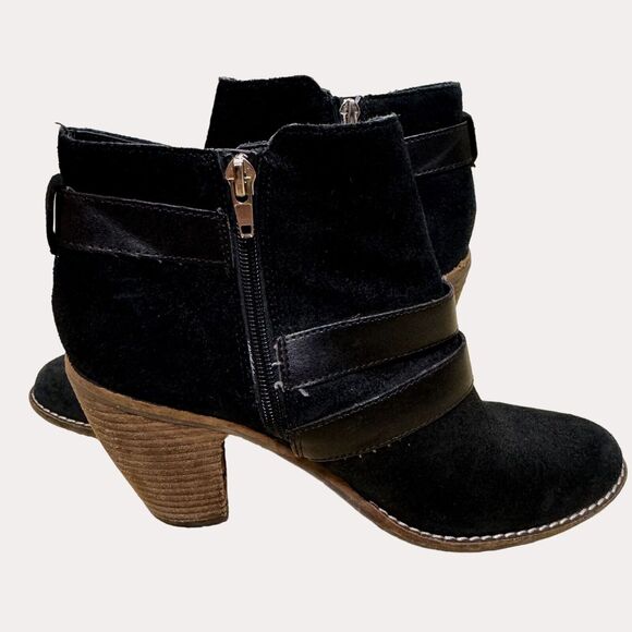 DV By Dolce Vita Colten Suede Booties Ankle Boots Black 8.5 bv - Picture 6 of 10